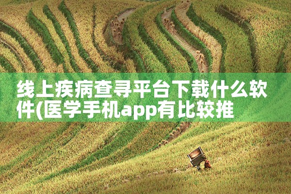 线上疾病查寻平台下载什么软件