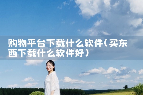 购物平台下载什么软件
