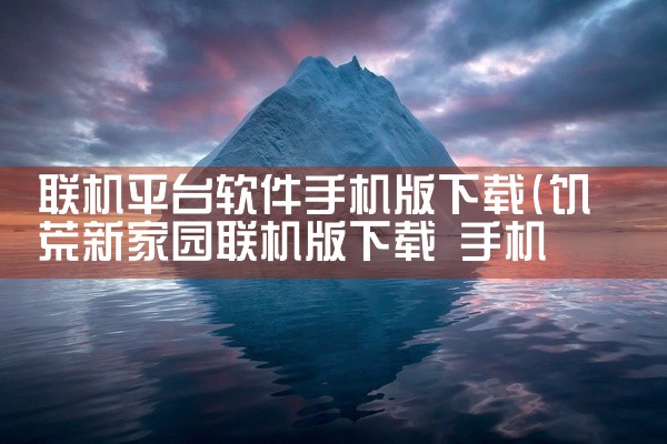 联机平台软件手机版下载