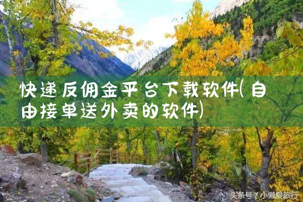 快递反佣金平台下载软件