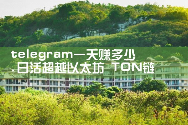 telegram一天赚多少